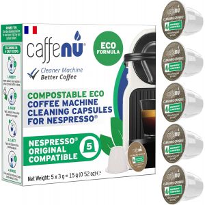CMWS-| Capsules De Nettoyage Nespresso Eco | Pour un caf&eacute; savoureux | Capsules de nettoyage de caf&eacute; | &Agrave; combiner avec le kit d&eacute;tartrant Nespresso | Compl&eacute;tez votre kit de Barista - Neuf