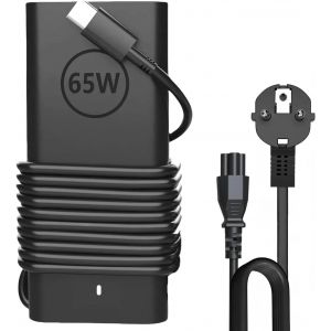 New 65W Laptop Charger, 65W USB C Charger for Latitude 3440 3540 5420 5430 5440 5520 5530 5540 7330 7340 7400 7430 7440 XPS 13, Chromebook 3100 Type C Quick Adapter - Neuf