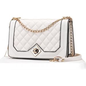 (Blanc) Sacs &agrave; main &agrave; bandouli&egrave;re pour femmes, petite cha&icirc;ne, pochettes, sac de soir&eacute;e, portefeuilles tendance, sacoches &agrave; cha&icirc;ne - Neuf