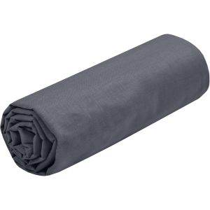 Teppc-Stof - Drap Housse -Taille 140x190(200) Cm Grand Bonnet 30 Cm -100% Coton Certifié Oeko-Tex - Couleur Ardoise -Modèle Eden - Linge De Lit Pour Maison - Doux Et Confortable Pour Nid Douillet - Neuf