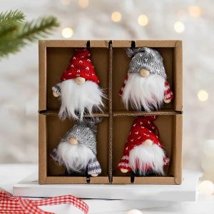 Santa Pendentif En Laine Homme &Acirc;g&eacute; De D&eacute;coration De No&euml;l Pendentif Sans Visage Vieil Homme Pendentif - Neuf