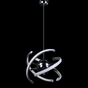 Subzonal-Suspension De Salon Led Moderne,Luminaire De Salle &Agrave; Manger R&eacute;glable Cr&eacute;atif,26w Sph&eacute;rique Chrom&eacute; Plafonnier Lustre Pour &Eacute;clairage De Salle &Agrave; Manger,Chambre &Agrave; Coucher,Couloir - Neuf