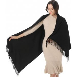 Écharpe Noire Pour Femme, Châle Et Écharpe, Robe De Soirée, Cadeau De Demoiselle D'honneur - Neuf