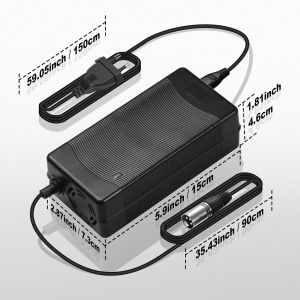 Oplader voor elektrische scooters - Elektrische fiets opladers - 54.6V 2A - Met 5 connectoren Batterijoplader - Universele oplader voor elektrische fietsen - voor elektrische scooter, hoverboard loopfiets - voor Xiaomi Mi Mijia M365 oplader - Neuf