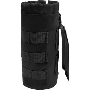 Jgd-Porte Gourde Sac &Agrave; Dos Tactique, R&eacute;glable Poche Bouteille Molle, Poches De Sac &Agrave; Dos De Randonn&eacute;e, Poche De Cruche &Agrave; Eau Militaire Pour L'ext&eacute;rieur Marche Camping Noir - Neuf