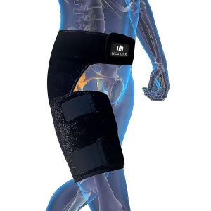 Attelle De Hanche Pour Soulagement De La Douleur Sciatique Manchon De Compression Des Ischio-Jambiers Attelle D'aine Si Belt Support Réglable Pour L'articulation Si,Le Nerf Sciatique,Le Remplacement - Neuf
