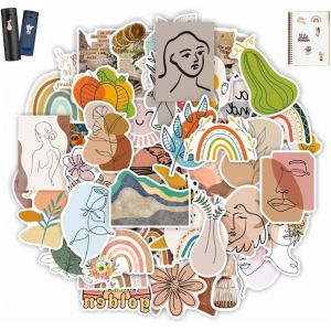 100 Pcs Stickers Aesthetic Vsco Autocollant Ordinateur Vinyle Papier Autocollant Créatif Stylei Ins Autocollant Velo Fille Sticker Étanche Pour Scrapbooking Bouteille D'eau Planche À Roulettes - Neuf