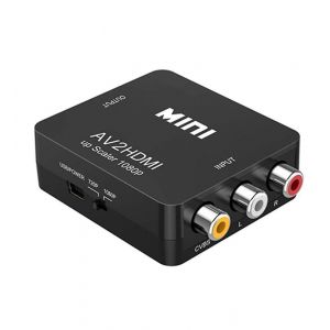 Convertisseur de signal vidéo AV vers HDMI AV2HDMI AV vers HDMI AV vers HDMI -Noir - Neuf