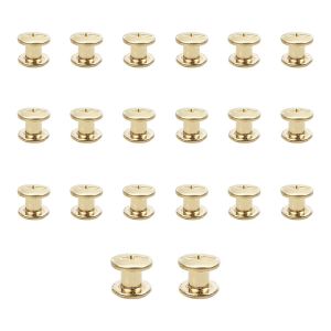 Lot de 20 vis Chicago M5x6mm Chicago Vis de reliure Chicago Rivet &agrave; clous en m&eacute;tal Vis Chicago &agrave; t&ecirc;te cruciforme pour ceinture en cuir Bricolage Livre de scrapbooking-Couleur or - Neuf
