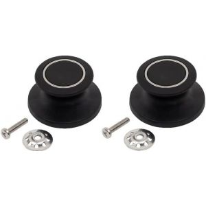 Kalanka-- Poignée De Couvercle Avec Aération Automatique - Résistant À La Chaleur Jusqu'à 260 °C - Bouton De Couvercle Pour Couvercle En Verre - Compatible Avec Tous Les Fabricants (2 Pièces) - Neuf