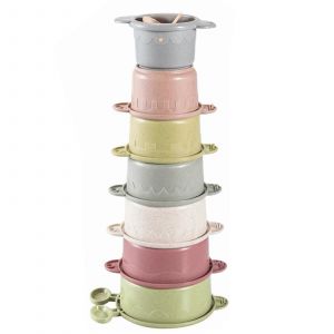 Meilleurs jouets éducatifs : gobelets empilables, jouets de bain pour tout-petits, gobelets gigognes sûrs pour nourrissons, bain amusant pour les garçons et les filles - Neuf