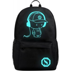 CHECARZHN--NO1-Sac À Dos Scolaire, Sac À Dos Léger Et Résistant À L'Eau Un xe Pour Garçons Filles Adolescents, Noir - Neuf
