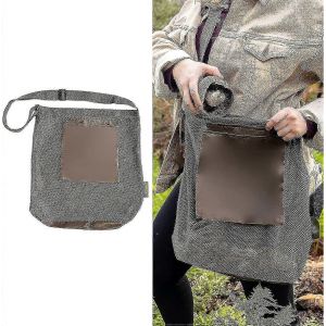 Sac de chasse et de cueillette de champignons en maille respirante avec sangle réglable,sac de cueillette durable alternative aux paniers pour morilles - Neuf