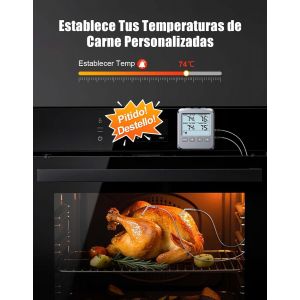 Thermomètre de cuisson à double sonde de 102 cm, thermomètre de four numérique, idéal pour la cuisine et les aliments - Neuf
