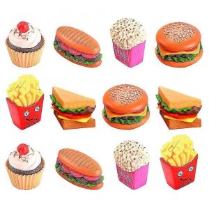 12 Pcs Faire semblant De Jouer De La Nourriture Ensemble De Simulation De Nourriture En Plastique Jouets De Cuisine Faire Semblant Jouer Jouet - Neuf