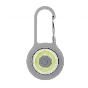 Hjlian Lampe De Securite Led Legere Avec Mousqueton Pour La Course A Pied Nocturne Et Le Cyclisme, Grise - Neuf