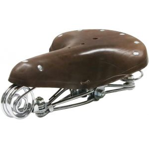 Subzonal-Selle De Velo Vintage En Cuir Ultra Confortable Pour Homme Et Femme, Selles Pour V&eacute;lo De Ville &Agrave; Ressort R&eacute;tro, Selle Vtt Confort Homme Avec Amortissement Traditionnel, Caf&eacute; - Neuf