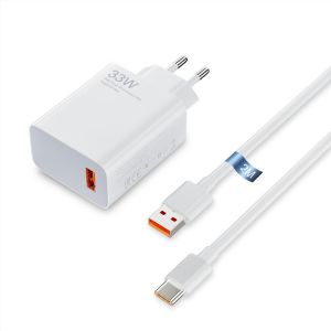 33w Chargeur Rapide Pour Redmi Note 13 Pro,Xiaomi 14 Pad 6 Pad 5 11 Lite 11i Redmi 13c 12c Note 11s 12s Note 12 Pro 11 Pro 11t Pro 13t Poco X6 Pro M6 Pro X5 Pro Chargeur Turbo Câble De 2m - Neuf