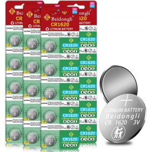 Betterie CR 1620 Lot de 20 Piles Bouton au Lithium CR1620 3 V (CR1620-4-20) - Neuf