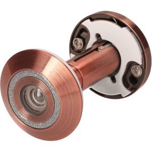 Judas antivol &agrave; 220 degr&eacute;s pour portes de 40 &agrave; 70 mm - Judas &agrave; verrouillage unidirectionnel avec cache de confidentialit&eacute; et installation facile - Neuf