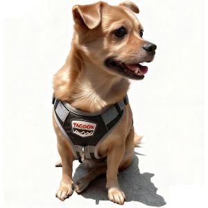 Jgd-Harnais Chien De Taille Moyenne, Avec Deux Poches, Harnais Ajustable Pour Le Dressage Et Les Promenades, Noir, Taille M - Neuf