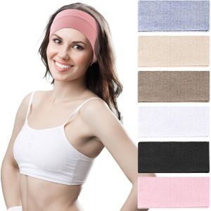 Asas-Lot De 6 Bandeaux De Yoga Pour Femme-Bandeau Élastique Large-Doux-Style Bohème-Pour Le Sport,Le Yoga,Les Exercices De Gym,La Mode - Neuf