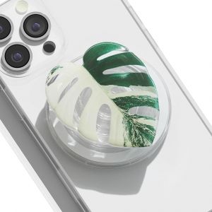 KAL-Poign&eacute;e Grip Extensibles Base T&eacute;l&eacute;phone Portable Support Avec Design En Forme De Feuille Magn&eacute;tique Compatible Pour Smartphone (C) - Neuf