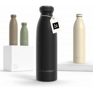 Gourde Inox 750ml | 0.75l Bouteille D'eau Isol&eacute;e | Gourde &Eacute;tanche Pour Le Sport, La Bicyclette, Les Enfants (Taupe Brown, 750ml) - Neuf