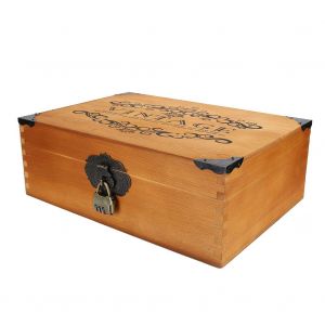 Boite De Rangement Vintage En Bois Avec Serrure Pour Bureau, Classeur, Bijoux, Maquillage, Outils - Neuf