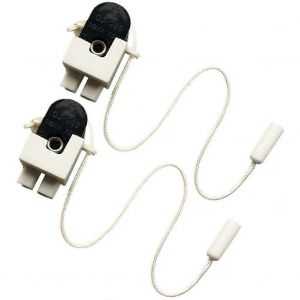 2 Pcs Réparation Remplacement Lampe Interrupteurs Interrupteur À Cordon Pour Bureau Interrupteur De Commande Unique Interrupteur De Commande Eu Wall Led Lamp Câble D'éclairage - Neuf