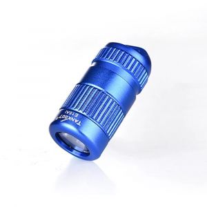 HUTP-TANK007 E15 Mini lampe de poche LED pile bouton batterie clé lumière extérieure IPX7 étanche Anti chute lampe de poche-Blue - Neuf