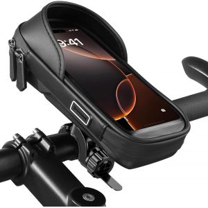 Waterproof Motorcycle Phone Holder, Handlebar Bag For 5.5 To 7 Inch Smartphone, Bicycle Phone Holder, Electric Scooter Accessory - Neuf