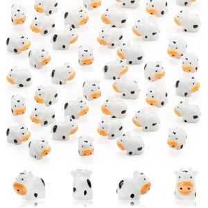 MEVRONISSHOP-50 Pi&egrave;ces Mini Vache Figurines R&eacute;sine Vache Miniature Animaux Figurines F&eacute;e Jardin Miniature Mousse Paysage Bricolage Artisanat - Neuf