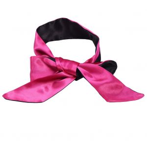 Masque Pour Les Yeux En Cuir Pu Pour Hommes, Femmes Et Couples (Ruban Rose) - Neuf