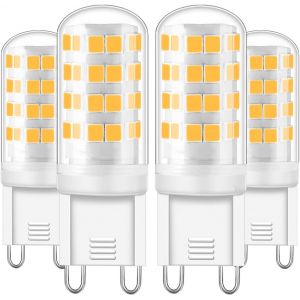 G9 Led Non Dimmable Ampoule 3w,G9 Led Blanc Chaud 3000k 450lm Remplacement Pour Ampoule 40w,Ac 220-240v,4 Unité - Neuf