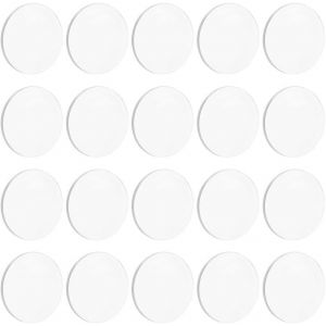 60pcs Cercles Clairs Feuille Acrylique 30mm Bases Miniatures Circulaires 2mm D'&eacute;paisseur Blancs Action Figure Base D'affichage Base Acrylique Ronde Pour Miniatures Wargame Holiday Craft - Neuf