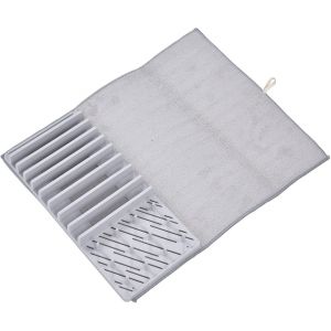 Chenquansarl-Tapis Égouttoir À Vaisselle Avec Support Conception Pliante Type De Séparation Tapis Égouttoir À Vaisselle Tapis En Fibres Pour Ustensiles De Cuisine - Neuf