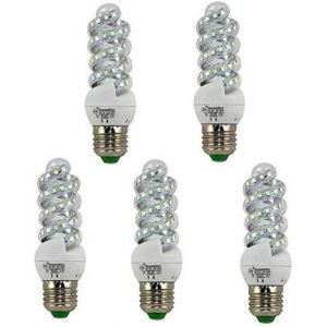 Led Ampoule Mini Spirale 13w E27 (6500k)(Pack5) - Neuf
