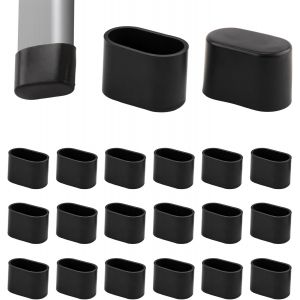 20 Pièce Embouts Pour Pieds De Chaises En Pvc, Protection Pied De Chaise Robuste Pour Chaises De Jardin, Embouts Ovales Pour Pieds Inclinés, Protections De Protection Pied De Chaise Silicone - Neuf