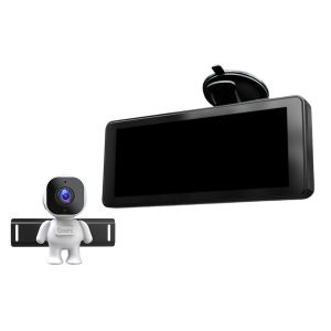 Moniteur De Voiture &Agrave; Double Cam&eacute;ra Pour Enfants - &Eacute;cran Hd 6,86"" Avec Vision Nocturne, Installation Facile, Angles R&eacute;glables - Neuf