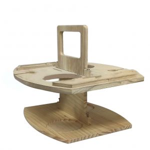 Table A Vin Portable En Bois Pour L'exterieur, Porte-Gobelet, Table A Vin Portable, Porte-Gobelet, Porte-Gobelet Pour Boissons, Pour Camping Dans La Cour - Neuf