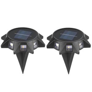 2PCS Lampe souterraine extérieure exquise - Lumière de sol solaire - Neuf