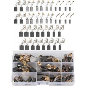 40 balais de charbon de rechange pour outil électrique,Balais en Charbon,Brosse en carbone de rechange,Balais de charbon moteur,Balai Charbon Moteur,10 tailles Balai Charbon Moteur - Neuf
