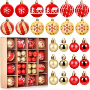 42 morceaux de l'arbre de No&euml;l boules de Pendaison de No&euml;l - Neuf