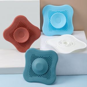 Lot de 4 couvercles de filtre universels en silicone pour évier de cuisine, de différentes couleurs, accessoires de salle de bain - Neuf