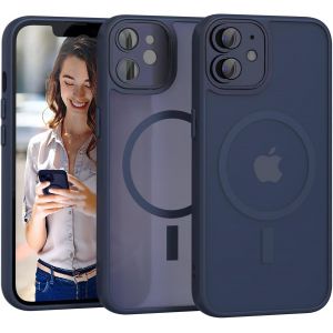 Magnétique Coque Iphone Xr Compatible Magsafe [Protection Caméra Intégrée] Housse Ultra Fine Anti-Choc - Dos Translucide Mat + Bordure Tpu Souple - Neuf