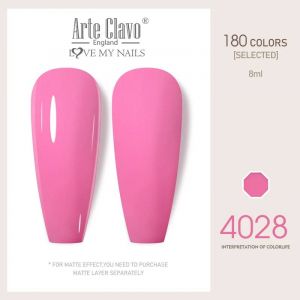 Arte Clavo 8ml Rouge Rose Couleur Tpo-Free Vernis &Agrave; Ongles Gel Lak Tremper Les Ongles Paillettes Uv Hybride Gel Laque Base Sup&eacute;rieure Gel Vernis.4028. - Neuf