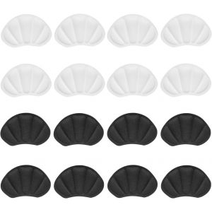 Kalanka-8 Paires Coussinets Pour Chaussures, Coussinet Talon Chaussures, Protege Talon Chaussure Pour Homme Et Femme, Semelle Chaussure Trop Grande Prot&egrave;ge-Talons Autocollants Antid&eacute;rapants(Noir, Bla - Neuf