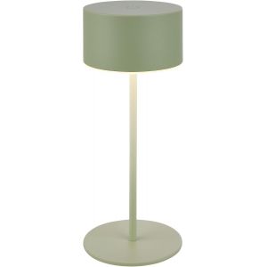 Kalanka-Briloner - Lampe De Table Sans Fil Avec Bord Lumineux, Variateur Tactile Progressif, Ip44, C&acirc;ble Usb-C, Batterie Rempla&ccedil;able, Lampe De Chevet Sans Fil, Salon &Agrave; Poser, 8 X 19 Cm, Vert Sauge - Neuf