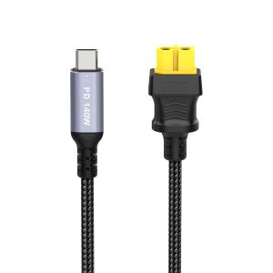 TTA-Câble adaptateur de type C vers XT60, câble de charge USB C vers XT60, câble de charge USB C vers XT60, câble de charge PD 140 W, prise en charge pour chargeur Tool-kitrc M7 M6 M6D M8S 3,3 ft - Neuf